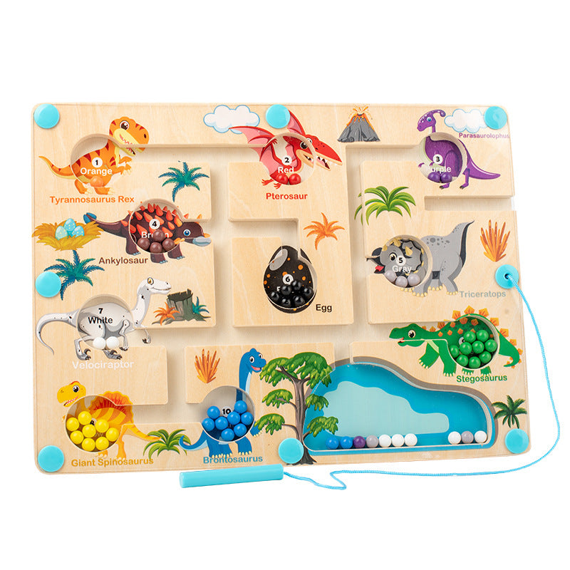Magnetic Beads Puzzle Board – Montessori Learning Toy for Kids