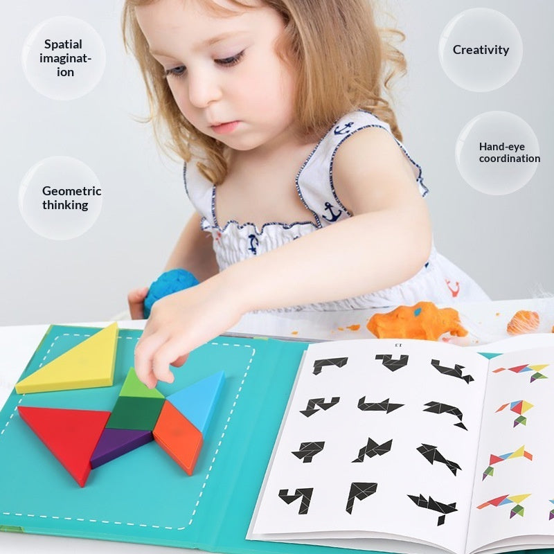 Childrens ABS Tangram Building Blocks Educational Puzzle Toy For Babies Perfect For Early Learning And Fun