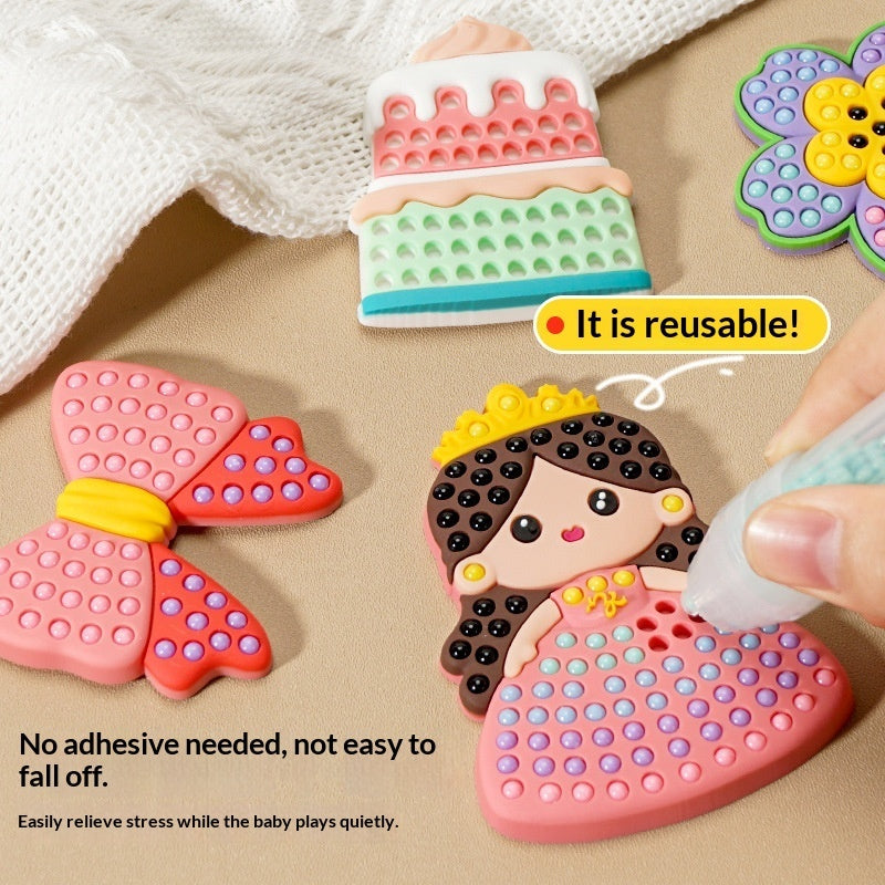 New Kids' DIY Handmade Beaded Mosaic Art