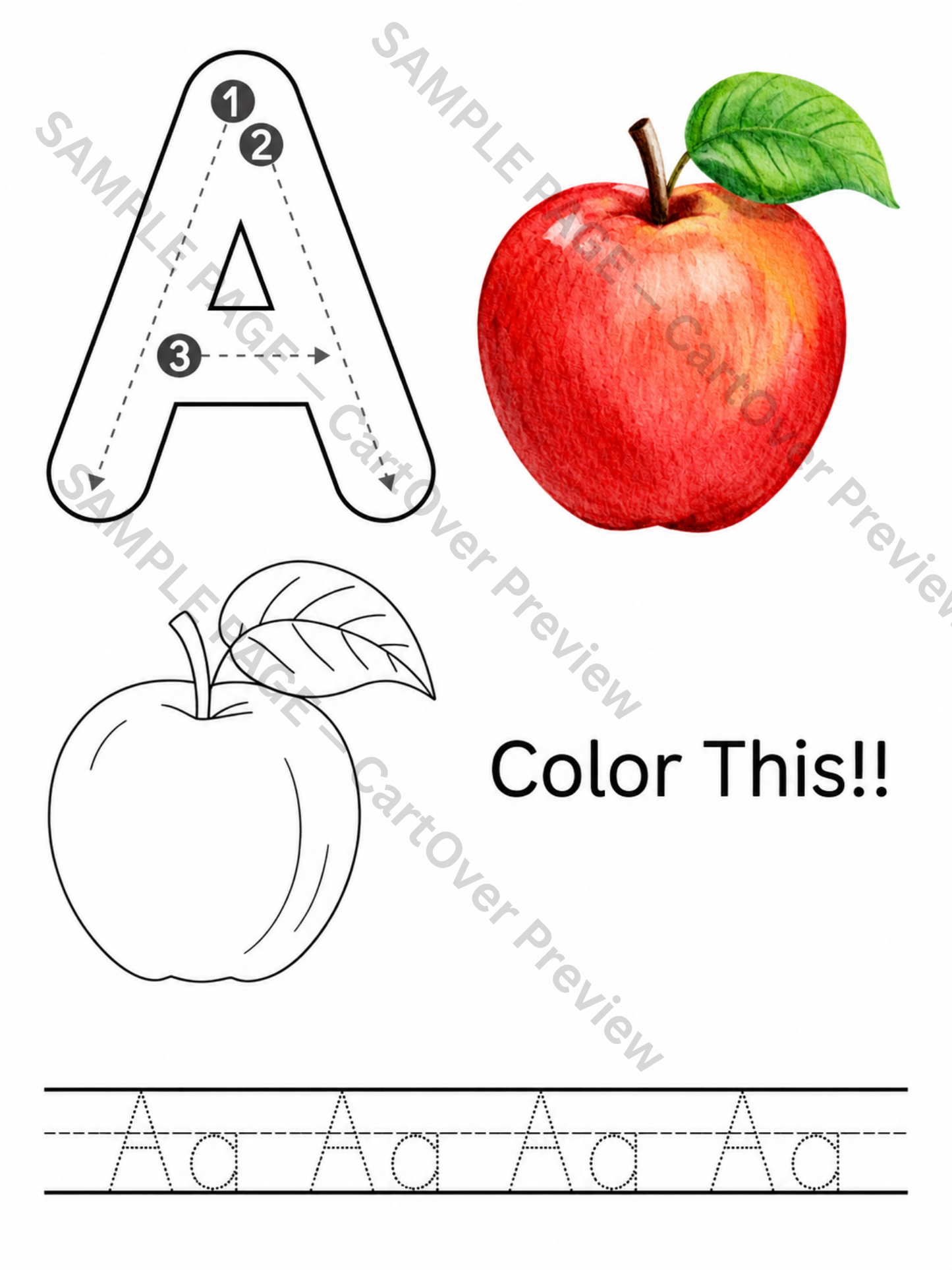 My ABC Tracing Book for Kids Ages 3+ | Printable Alphabet Writing & Coloring Workbook