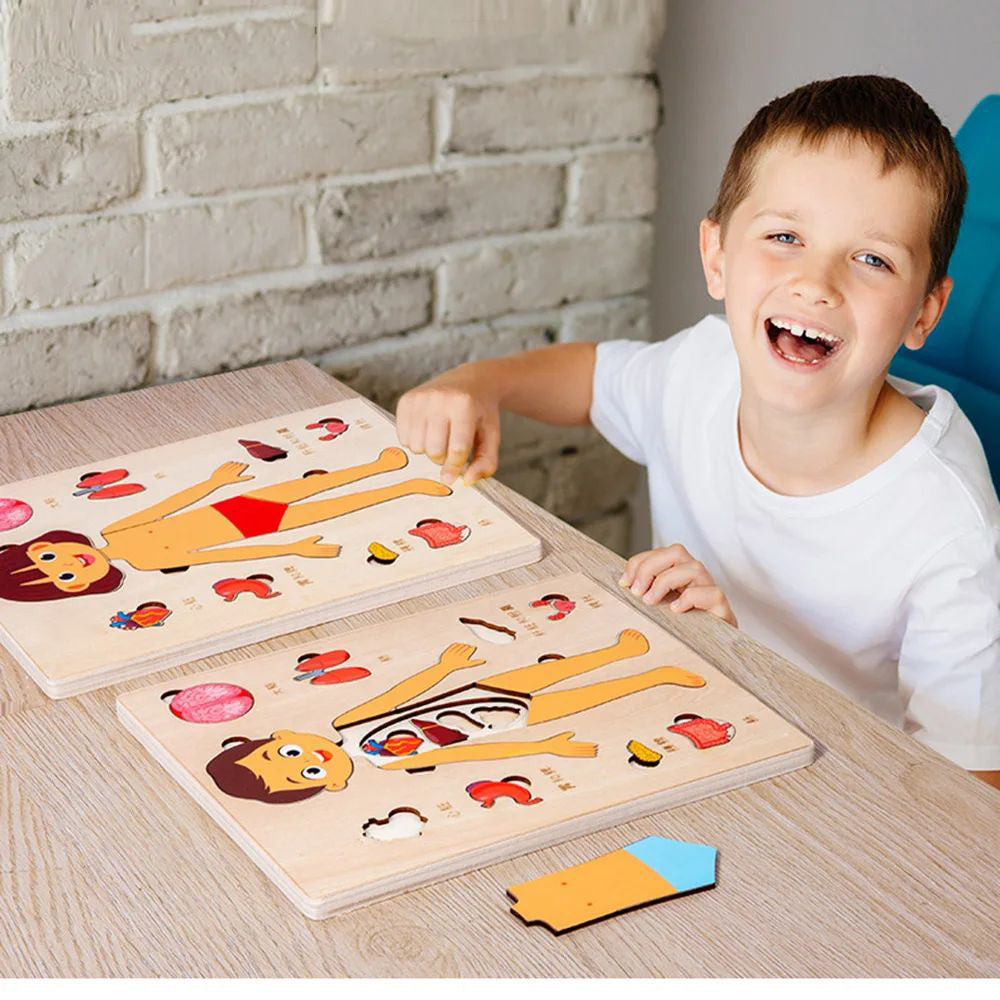 Human Body Puzzle for Kids – Montessori Learning Toy (Ages 3–6)