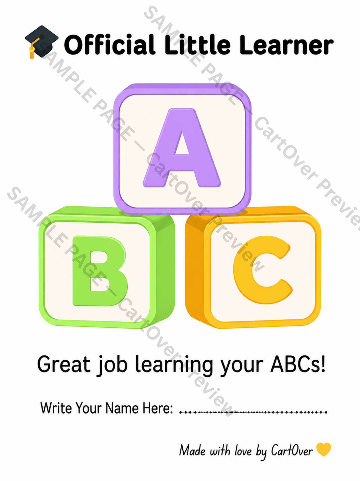 My ABC Tracing Book for Kids Ages 3+ | Printable Alphabet Writing & Coloring Workbook