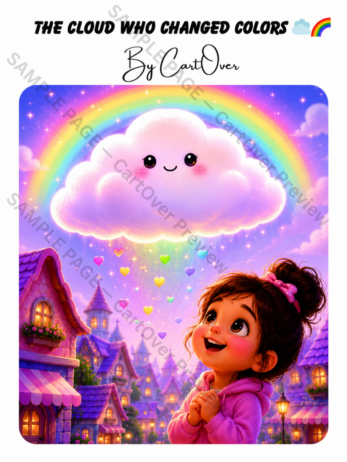 The Cloud Who Changed Colors | Kids Emotions Storybook Printable PDF | Ages 3–7